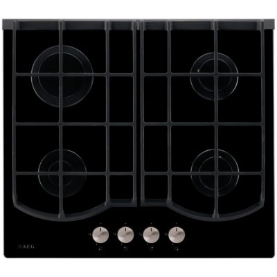 AEG HG653430NB 60cm 4 Burner Gas Hob in Black AEG HG653430NB 60cm 4 Burner Gas Hob in Black